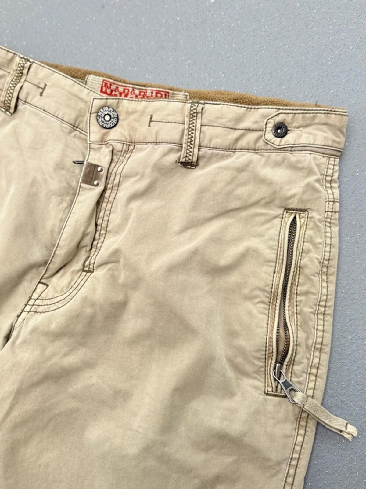 Napapijri Khaki Cargo Trousers 34”