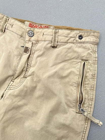 Napapijri Khaki Cargo Trousers 34”