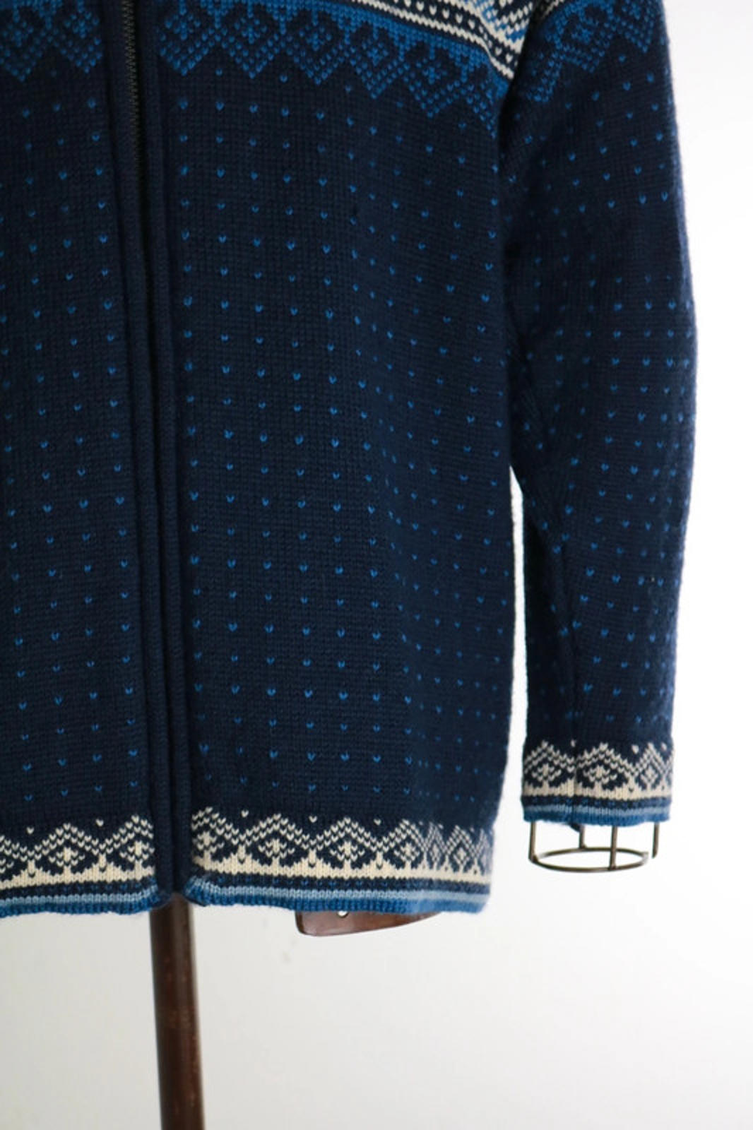 Norway Traditional Zip Cardigan Vintage Large Ladies