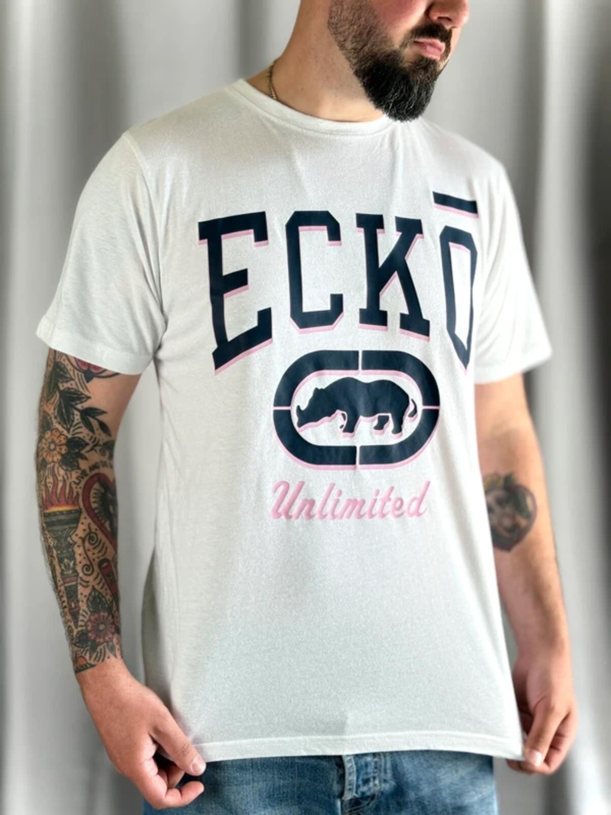 Ecko Unltd Y2K White T Shirt Medium